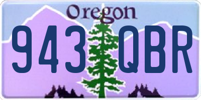 OR license plate 943QBR
