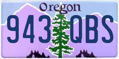 OR license plate 943QBS