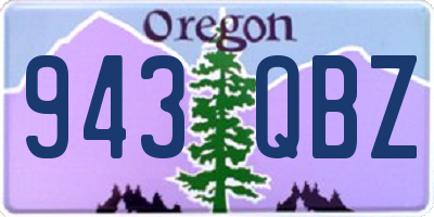 OR license plate 943QBZ