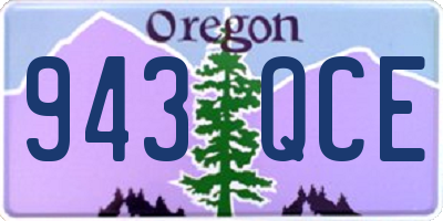 OR license plate 943QCE