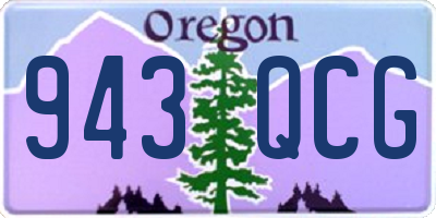 OR license plate 943QCG