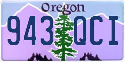 OR license plate 943QCI