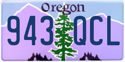 OR license plate 943QCL