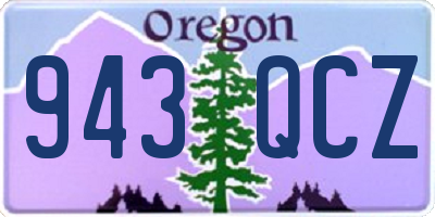 OR license plate 943QCZ