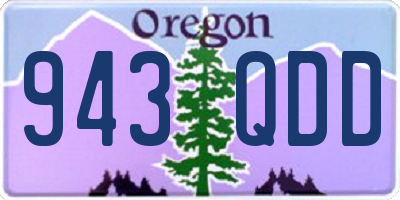 OR license plate 943QDD