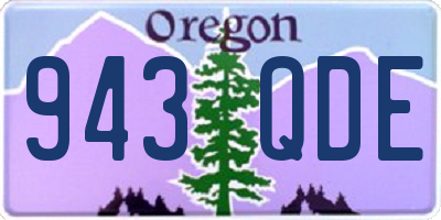 OR license plate 943QDE