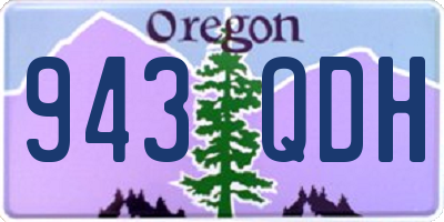 OR license plate 943QDH