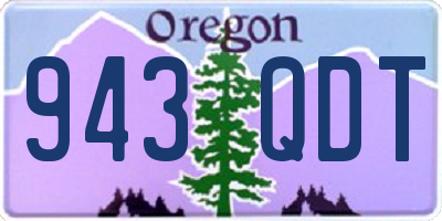OR license plate 943QDT