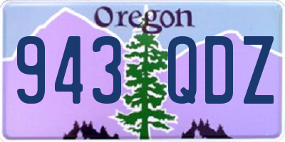 OR license plate 943QDZ