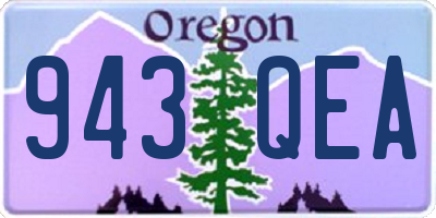 OR license plate 943QEA
