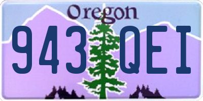 OR license plate 943QEI