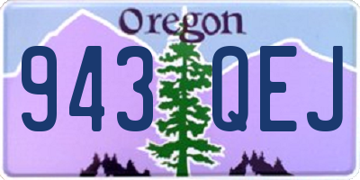 OR license plate 943QEJ