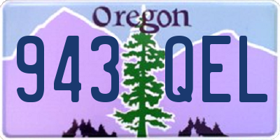 OR license plate 943QEL