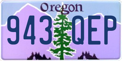 OR license plate 943QEP