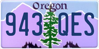 OR license plate 943QES
