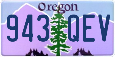 OR license plate 943QEV