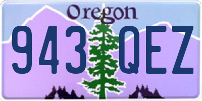 OR license plate 943QEZ