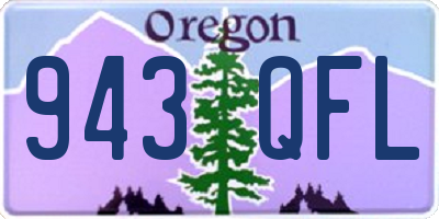 OR license plate 943QFL