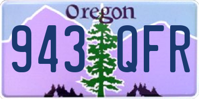 OR license plate 943QFR