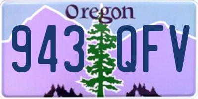 OR license plate 943QFV