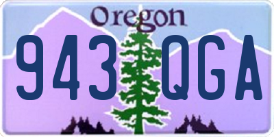 OR license plate 943QGA