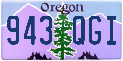 OR license plate 943QGI