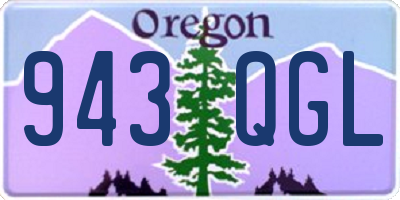 OR license plate 943QGL
