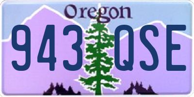 OR license plate 943QSE