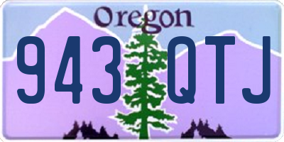 OR license plate 943QTJ
