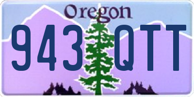 OR license plate 943QTT