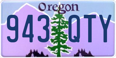 OR license plate 943QTY