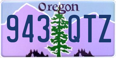 OR license plate 943QTZ