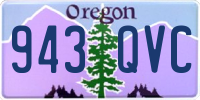 OR license plate 943QVC
