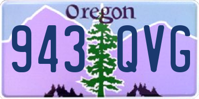 OR license plate 943QVG