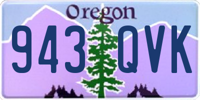 OR license plate 943QVK