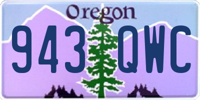 OR license plate 943QWC