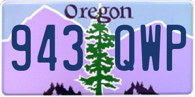 OR license plate 943QWP