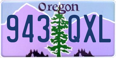 OR license plate 943QXL