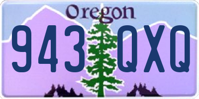 OR license plate 943QXQ
