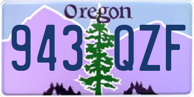 OR license plate 943QZF