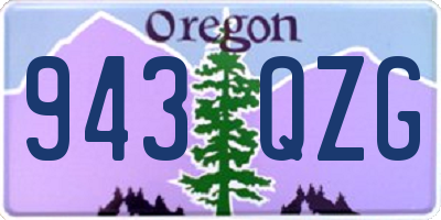 OR license plate 943QZG