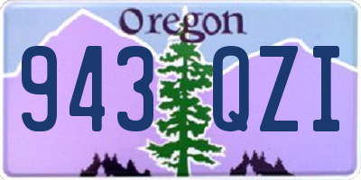 OR license plate 943QZI
