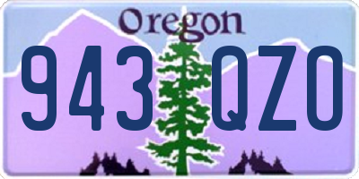 OR license plate 943QZO