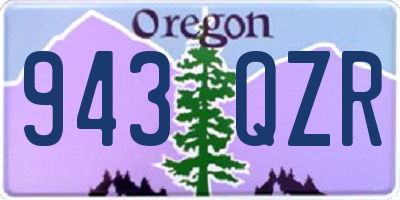 OR license plate 943QZR