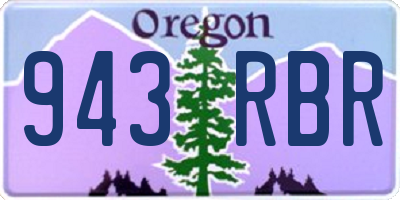 OR license plate 943RBR