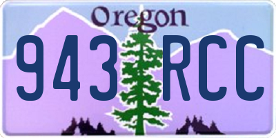 OR license plate 943RCC