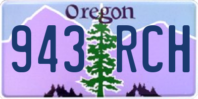 OR license plate 943RCH