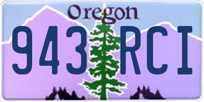 OR license plate 943RCI