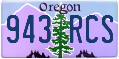 OR license plate 943RCS