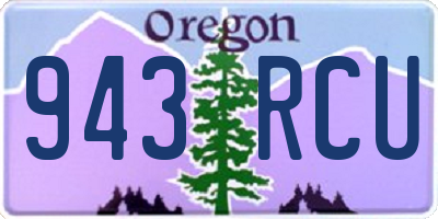 OR license plate 943RCU